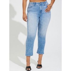 🆕Crop Sky High Boot Super Soft High Rise Jean 16 NWT Torrid New Denim Pant Blue